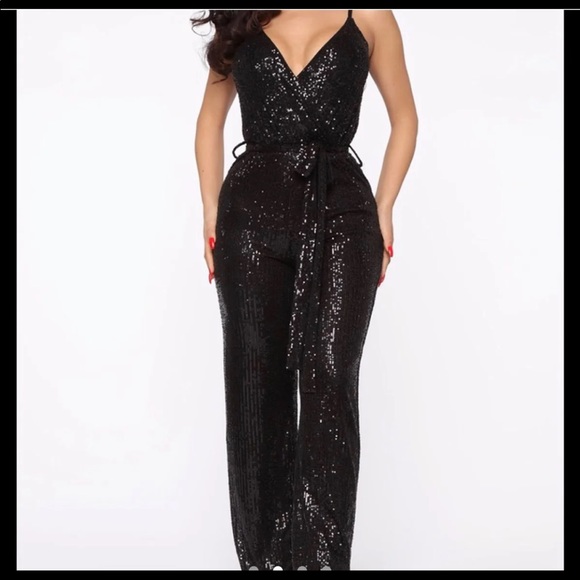 Sequin jumpsuit - Picture 2 of 4